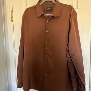 Flex Men's Luxury Collection button-up dress shirt XL.
